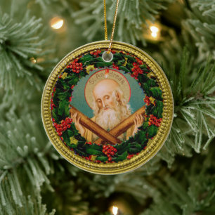 Décoration En Céramique Prière St. Andrew Christmas Novena