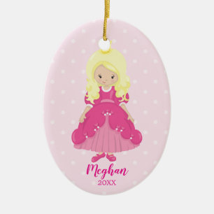 Décoration En Céramique Princesse assez blonde Christmas Ornament