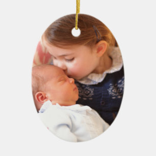 Décoration En Céramique Princesse Charlotte et prince Louis