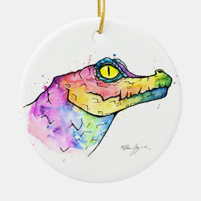 Décoration En Céramique Prism Gator (Devant)