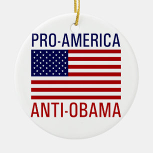DÉCORATION EN CÉRAMIQUE PRO-AMERICAN ANTI-OBAMA