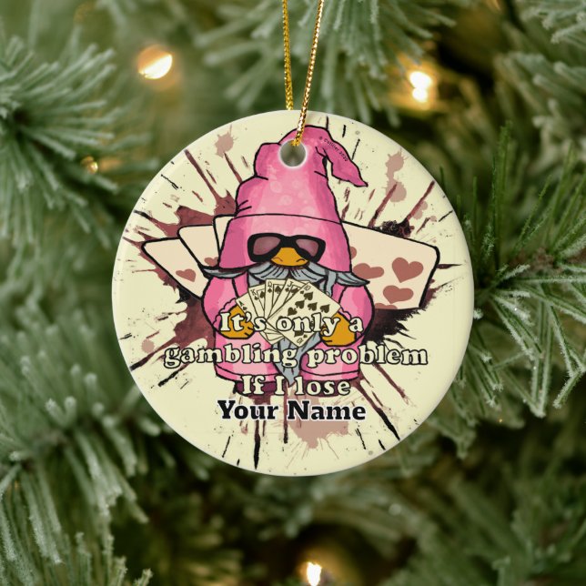 Décoration En Céramique Problème de jeu gnome (Arbre)