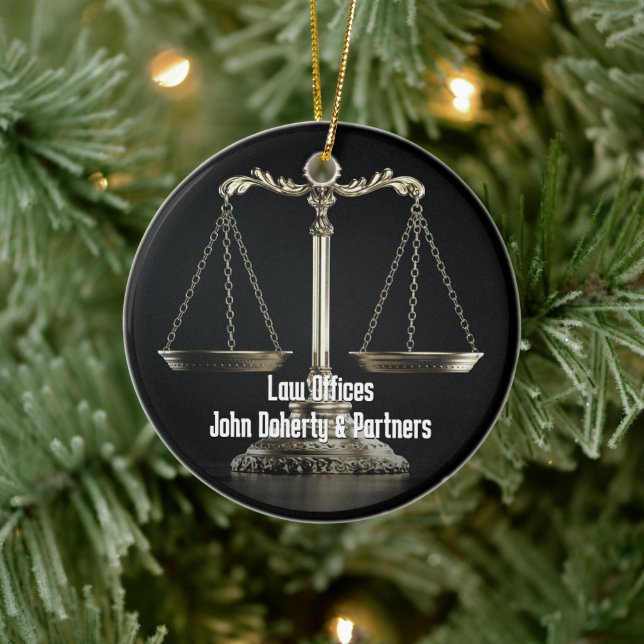 Décoration En Céramique Procureur | Scales de justice (Arbre)