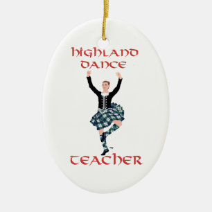 Décoration En Céramique Professeur de danse highland écossaise