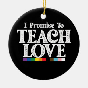 Décoration En Céramique Professeur De Fierté LGBT Je Promets D'Enseigner L
