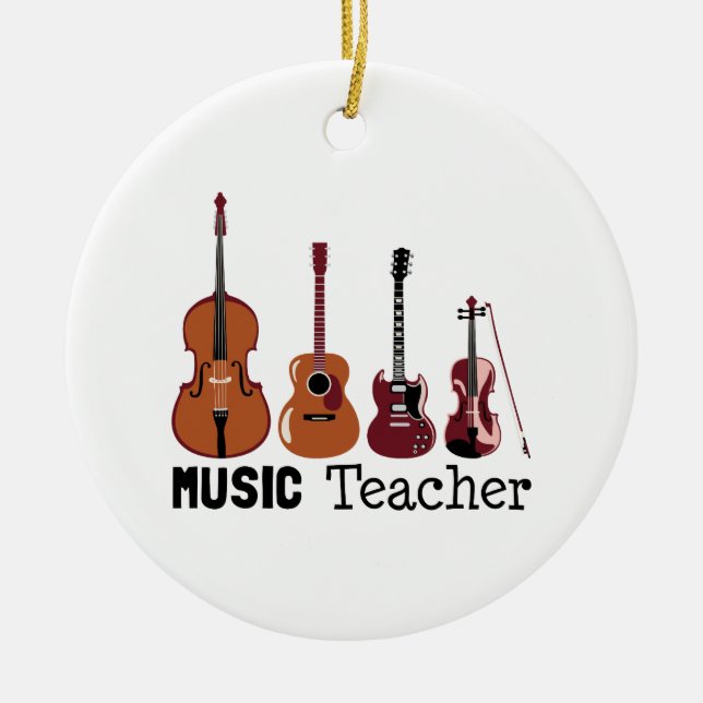 Décoration En Céramique Professeur de musique (Devant)