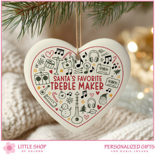 Décoration En Céramique Professeur de musique personnalisable Photo d'élèv