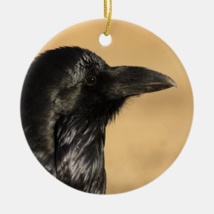 Décoration En Céramique profil de corbeau