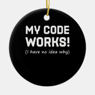 Décoration En Céramique Programmeur Mon Code Fonctionne