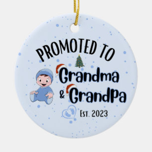 Décoration En Céramique Promoté à Grand-mère&Grand-père - Baby Boy Xmas