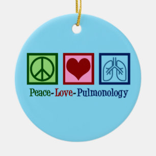 Décoration En Céramique Pulmonologie Peace Love