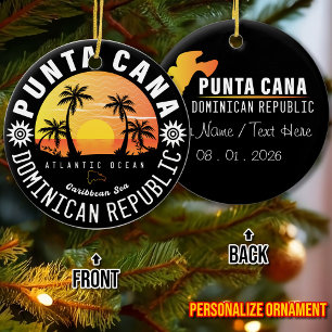 Décoration En Céramique Punta Cana République Dominicaine - Souvenir Rétro