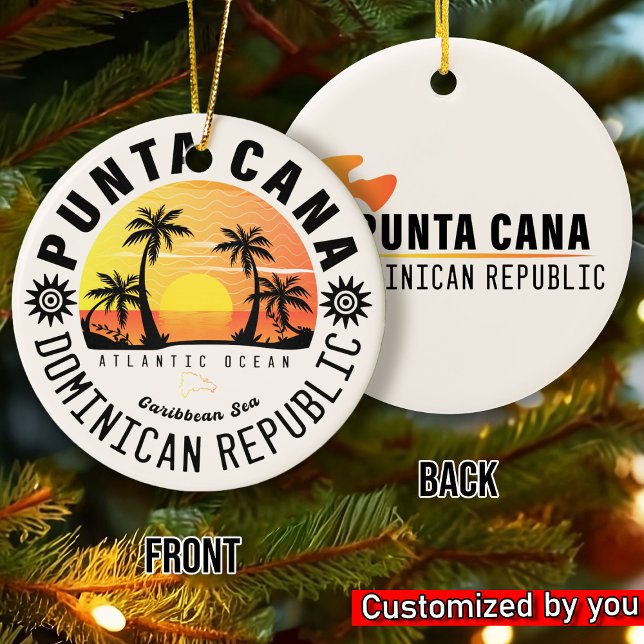 Décoration En Céramique Punta Cana République Dominicaine - Souvenir Rétro (Créateur téléchargé)