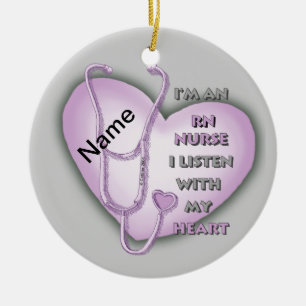 Décoration En Céramique Purple Heart RN Nurse