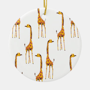Décoration En Céramique Puzzle de girafes