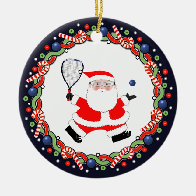 Décoration En Céramique Racquetball Vacances Cadeau en céramique (Devant)