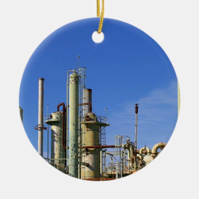 Décoration En Céramique Raffinerie de pétrole (Devant)