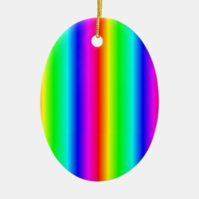 Décoration En Céramique Rainbow Christmas LGBTQ (Devant)