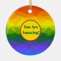 Rainbow Ombre Polygon