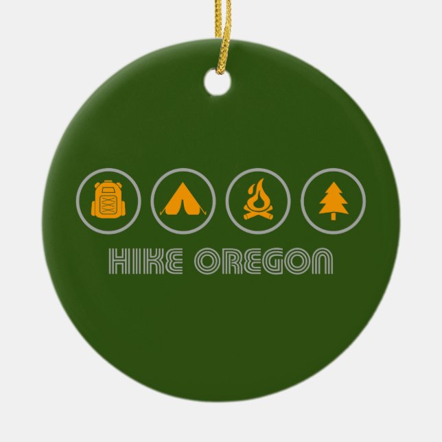 Décoration En Céramique Randonnée en Oregon (Devant)
