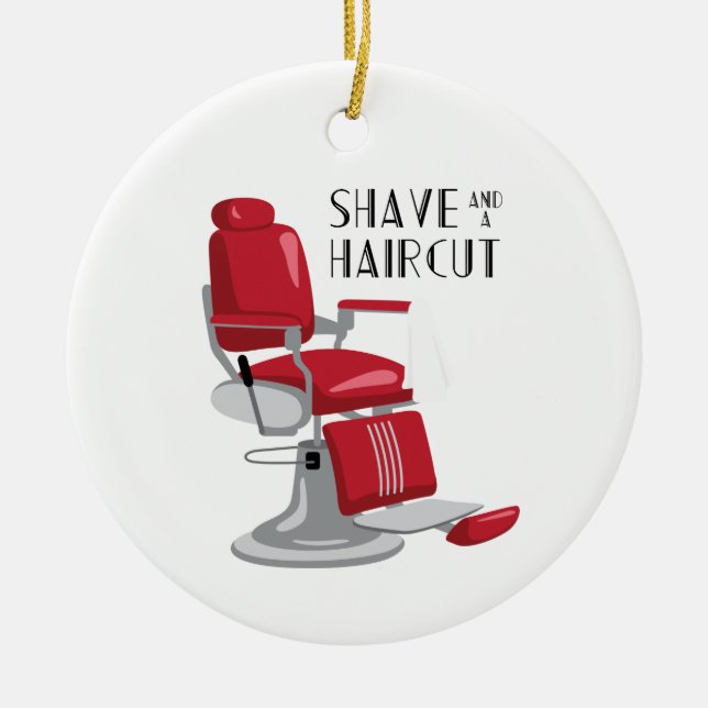 Décoration En Céramique Raser et couper les cheveux (Devant)