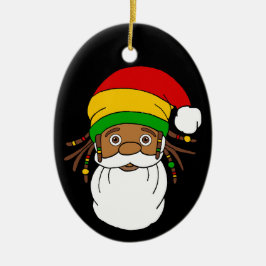 Décoration En Céramique Rasta Santa Claus Christmas