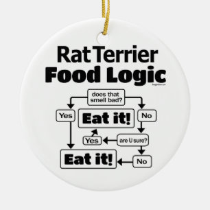 Décoration En Céramique Rat Terrier Food Logic