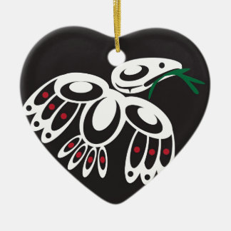 Décoration En Céramique Raven blanc