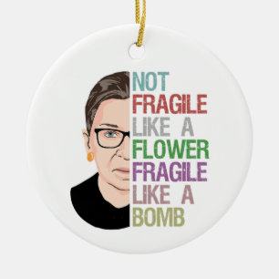 Décoration En Céramique RBG Ruth Bader Ginsburg Fragile