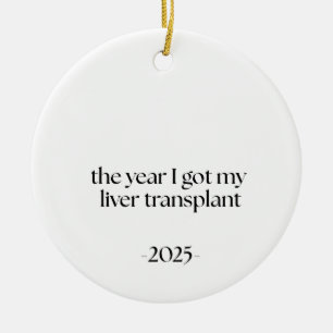 Décoration En Céramique Receveur d'une greffe du foie, cadeau de récupérat