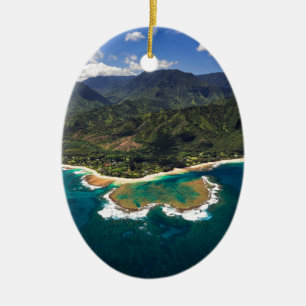 Décoration En Céramique Récif de tunnels sur l'île hawaïenne de Kauai