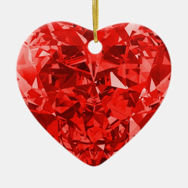 Décoration En Céramique Red Heart Love (Devant)