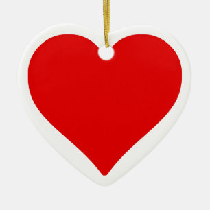 Décoration En Céramique Red Heart Shape Love Classic Simple Minimalisme