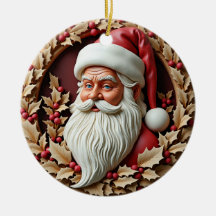 Regard de Santa sculpté 
