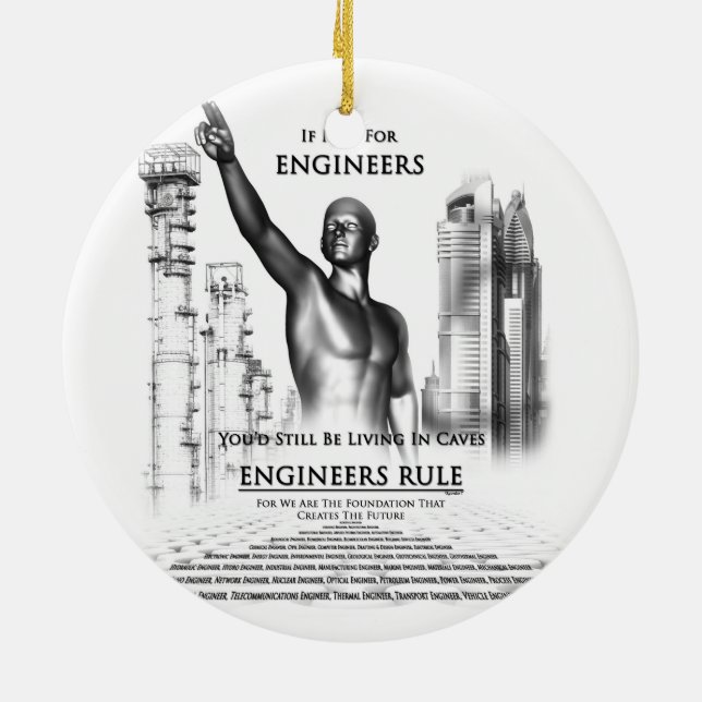 Décoration En Céramique Règle des ingénieurs (Dos)