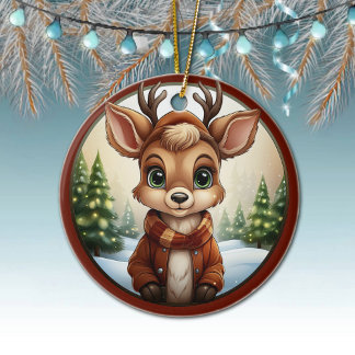 Décoration En Céramique Reindeer mignonne, Antlers de cerfs, 🦌 d'animaux 