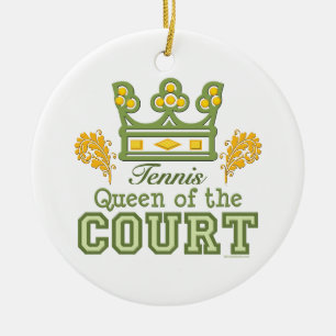 Décoration En Céramique Reine de l'ornement de tennis de cour