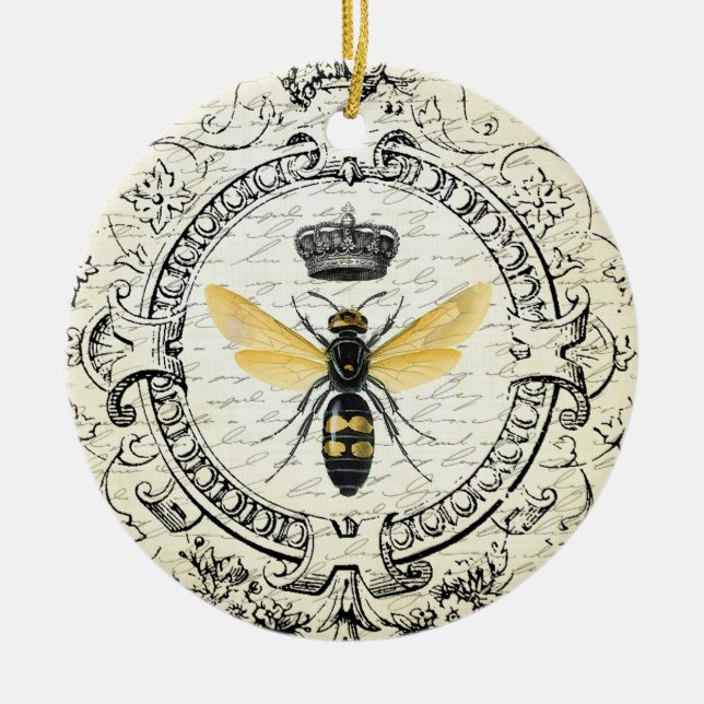 Décoration En Céramique Reine des abeilles française vintage moderne (Devant)