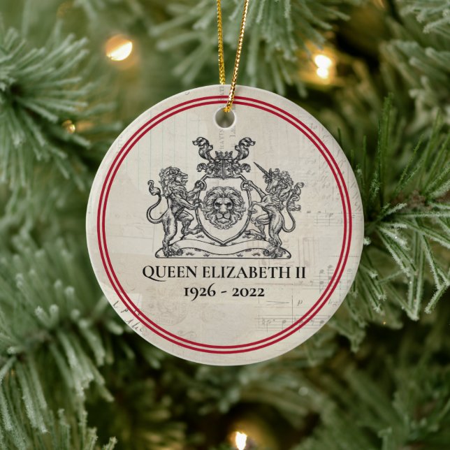 Décoration En Céramique Reine Elizabeth II 1926-2022 Noël (Arbre)