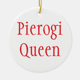 Décoration En Céramique "Reine Pierogi - Joyeux Noël 2024"