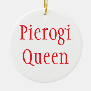 Décoration En Céramique "Reine Pierogi - Joyeux Noël 2024"