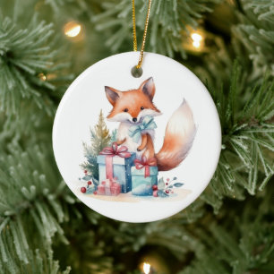 Décoration En Céramique Renard de Noël Waterton