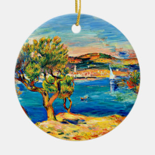 Décoration En Céramique Renoir - L'Estaque, célèbre peinture,