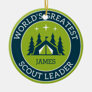 Décoration En Céramique Responsable scout personnalisé