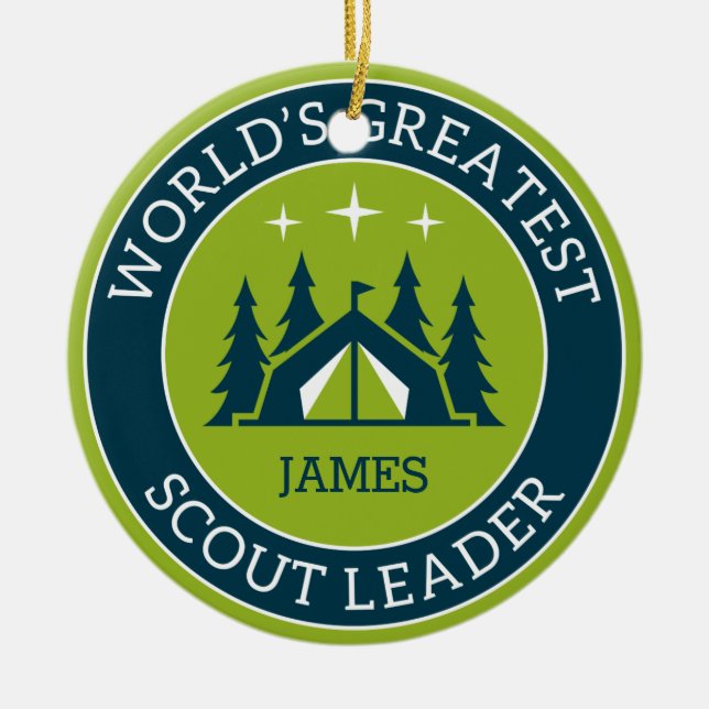Décoration En Céramique Responsable scout personnalisé (Devant)