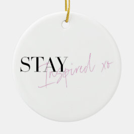 Décoration En Céramique Restez inspiré Message positif inspirant