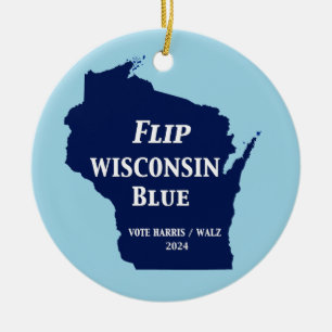Décoration En Céramique Retourner Wisconsin Blue en 2024