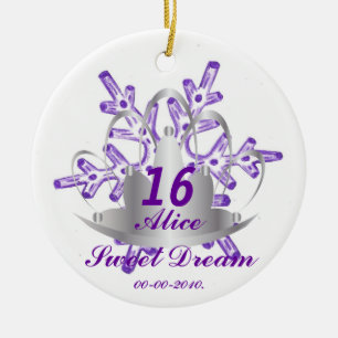 Décoration En Céramique Rêve-Personnaliser de sweet sixteen