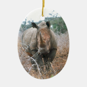 Décoration En Céramique Rhinocéros de remplissage