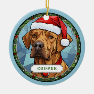 Décoration En Céramique Rhodesian Ridgeback Ceramic Circle Orament
